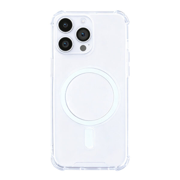 Rixus Anti-Burst Case With MagSafe Compatible For Apple iPhone 14 Pro Max Transparent