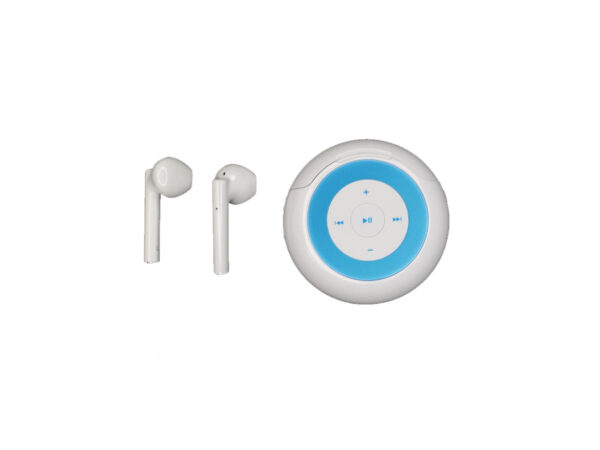 9FB4EE03DB_A.jpg iDiskk WM01 MP3 Player With Bluetooth Earbuds White
