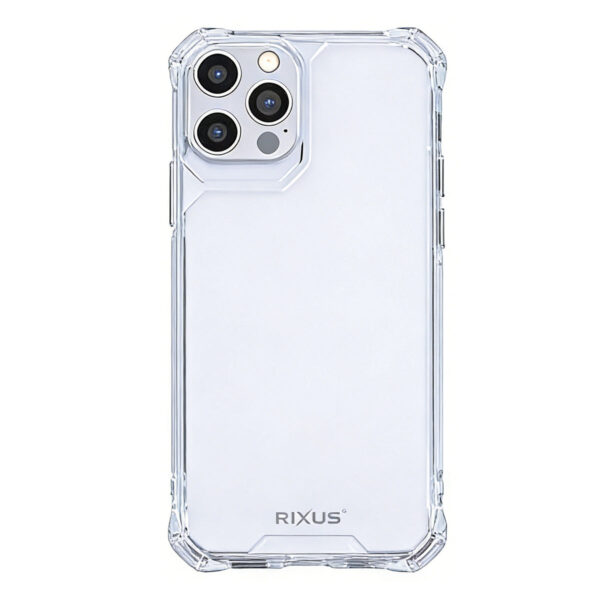 Rixus Armor-X Anti Shock Case For Apple iPhone 12, 12 Pro Transparent
