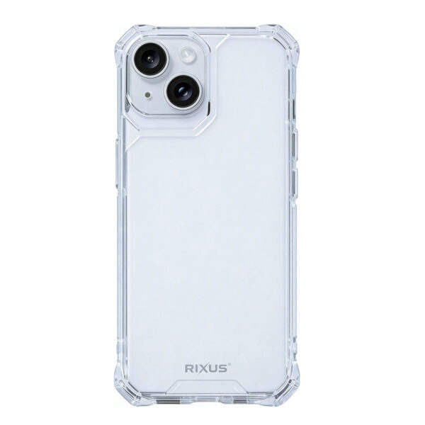 Rixus Armor-X Anti Shock Case For Apple iPhone 15 Transparent