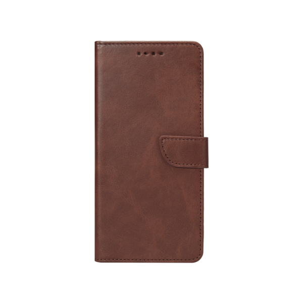 Rixus Bookcase For Samsung Galaxy A24 4G Dark Brown