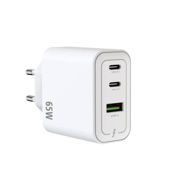 Rixus RXHC67 GaN Multi Port Power Adapter 65W White