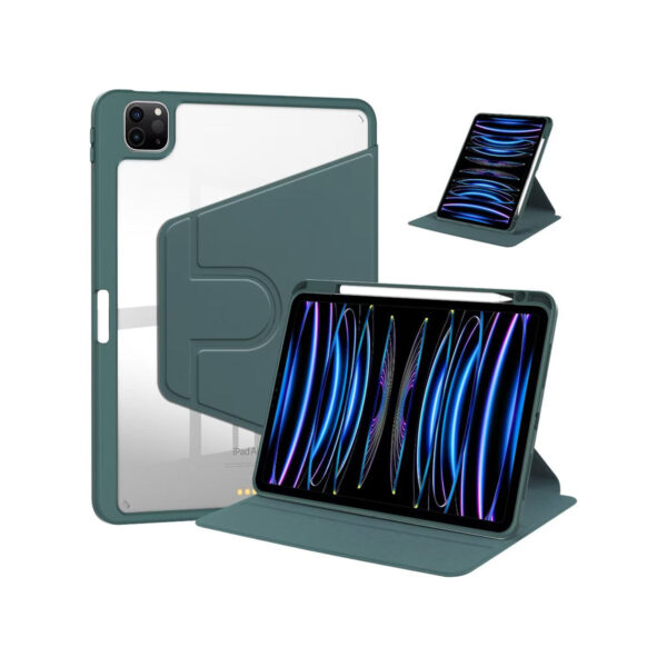 PU Leather Protective Case For Apple iPad Air, Air 2 9.7 inch Midnight Green