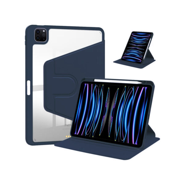 PU Leather Protective Case For Apple iPad Air, Air 2 9.7 inch Dark Blue