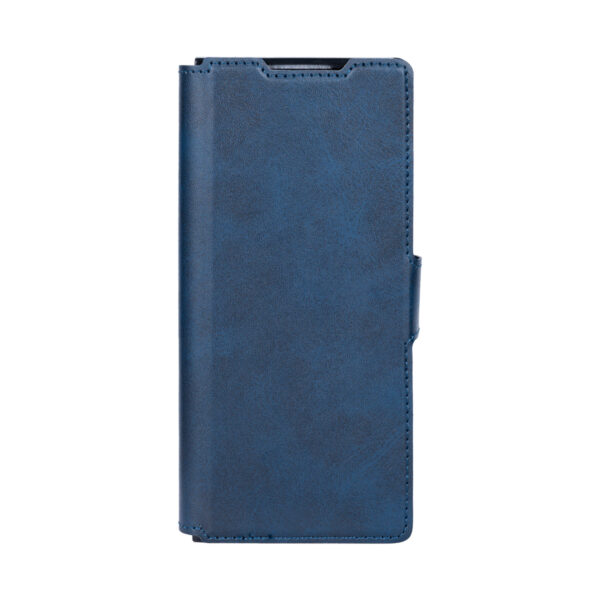 Rixus Wallet Case With Pen Holder For Samsung Galaxy Z Fold5 Blue