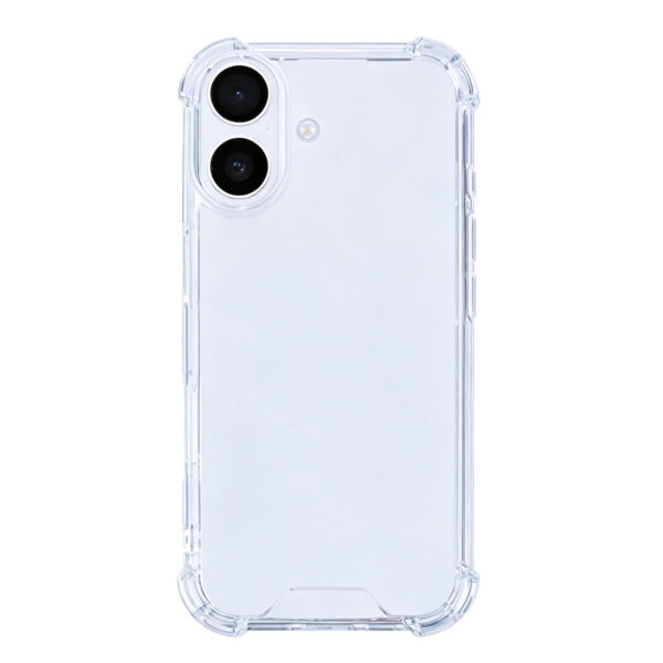 Rixus Anti-Burst Case For Apple iPhone 16 Plus Transparent