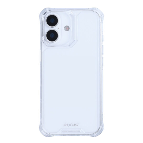 Rixus Armor-X Anti Shock Case For Apple iPhone 16 Plus Transparent