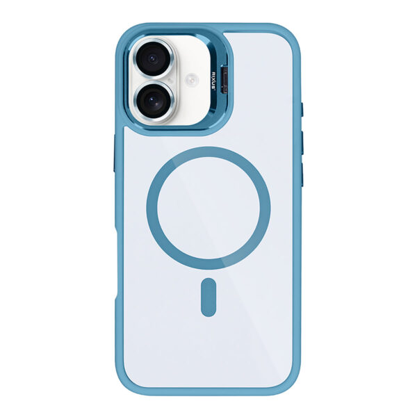 Rixus Classic 03 Case With MagSafe Compatible For Apple iPhone 16 Plus Glacier