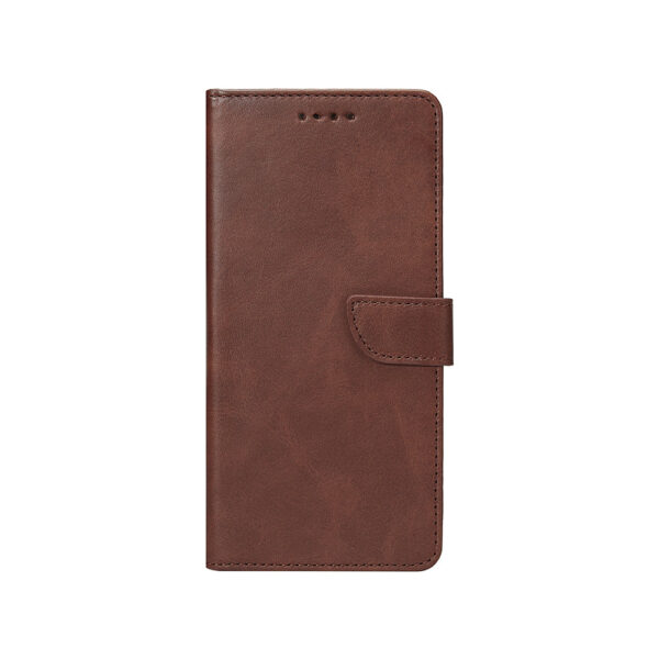 Rixus Bookcase For Samsung Galaxy A06 Brown