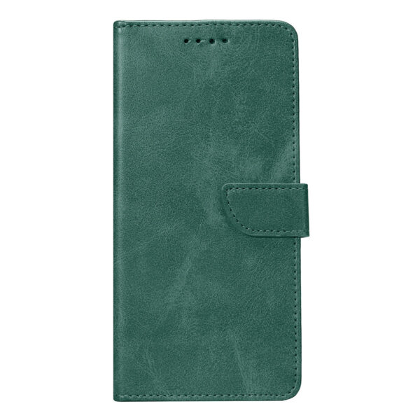 Rixus Bookcase For Samsung Galaxy A73 5G Dark Green