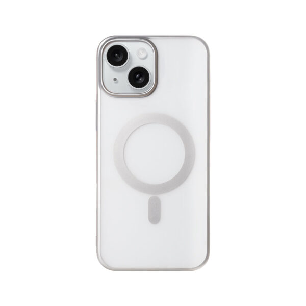 Rixus Instinct Mag Case For Apple iPhone 15 Silver