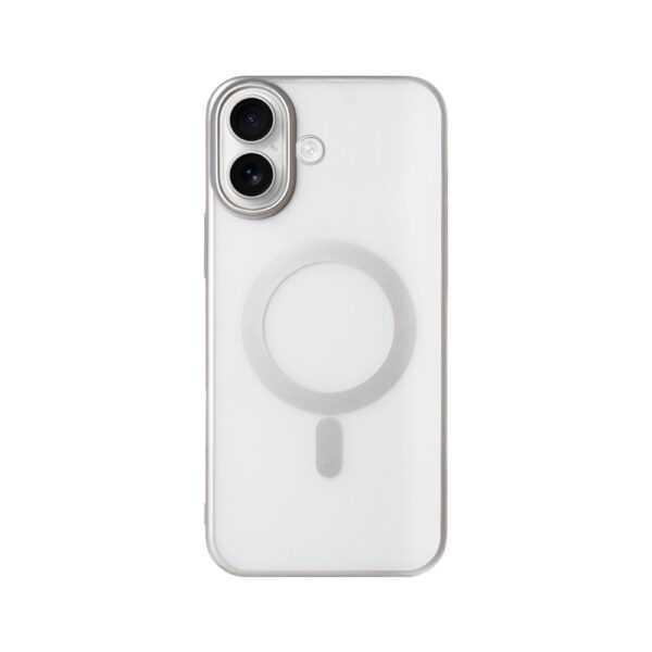Rixus Instinct Mag Case For Apple iPhone 16 Plus Silver