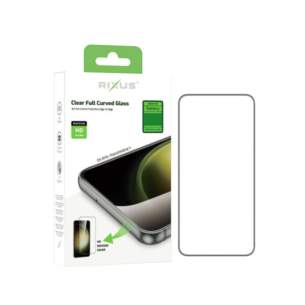 Rixus Clear HD Full Curved Edge Tempered Glass For Samsung Galaxy A05s