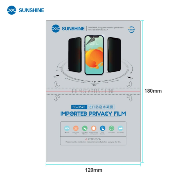 ACC1657.png SUNSHINE SS-057S Privacy Imported Flexible Hydrogel Film (50pcs)