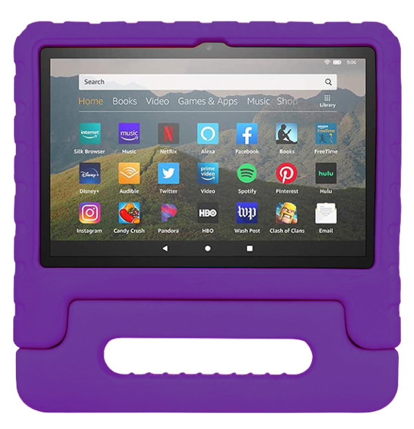 Rixus RXTC06 Tablet Kids Case For Apple iPad 2, 3, 4 9.7 inch Purple