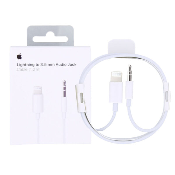Apple MXK22ZM/A Lightning To 3.5mm Jack Cable 120cm White Original Retail Box