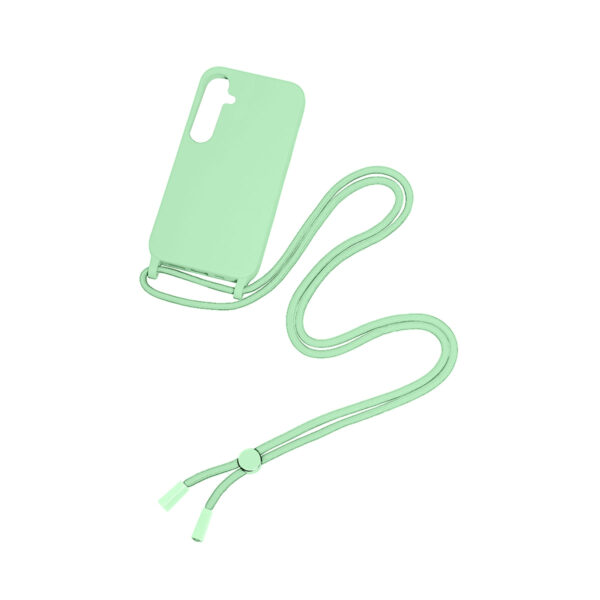 Rixus TPU Necklace Cord Cover For Samsung Galaxy S24 Matcha