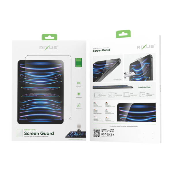 Rixus Screen Guard For Apple iPad Mini 4 7.9 inch (2015), iPad Mini 5 7.9 inch (2018) Clear