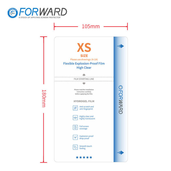 FORWARD 7 inch High Clear Flexible Explosion-Proof Film XS (50pcs)