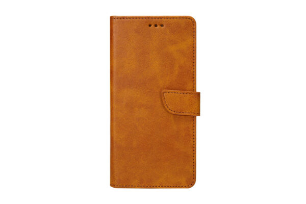 Rixus Bookcase For Samsung Galaxy S20 FE 4G Light Brown