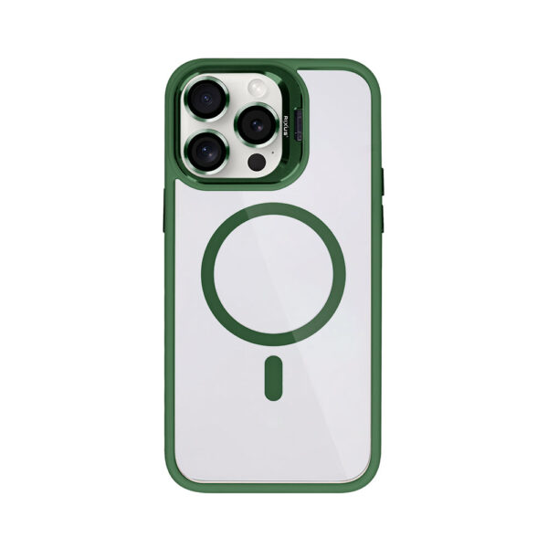 Rixus Classic 03 Case With MagSafe Compatible For Apple iPhone 12 Pro Max Dark Green