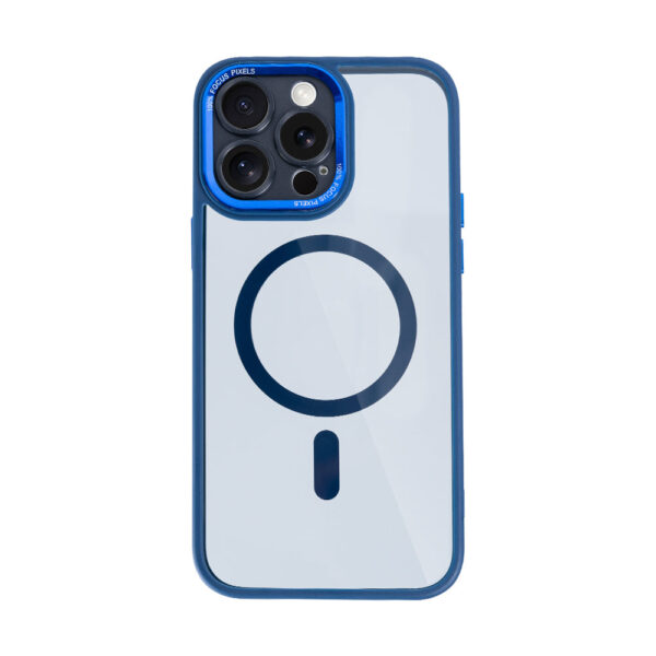 Rixus Classic 04 Case With MagSafe Compatible For Apple iPhone 14 Pro Dark Blue