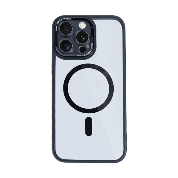 Rixus Classic 04 Case With MagSafe Compatible For Apple iPhone 13 Pro Max Black