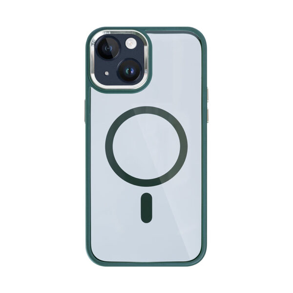 Rixus Classic 04 Case With MagSafe Compatible For Apple iPhone 13 Dark Green
