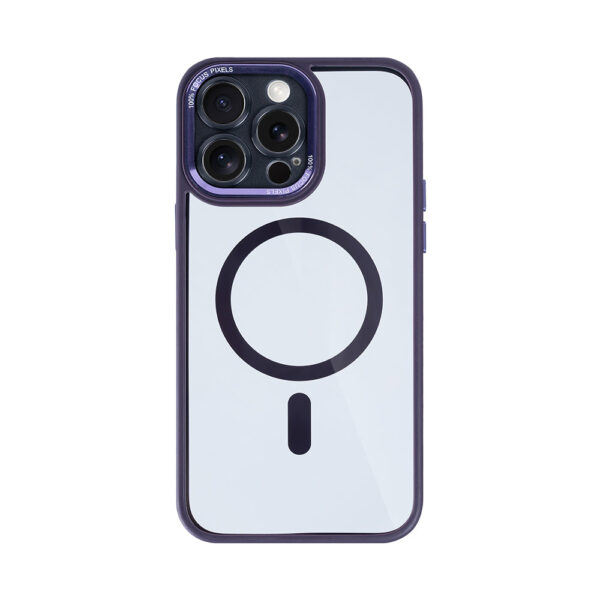 Rixus Classic 04 Case With MagSafe Compatible For Apple iPhone 13 Pro Purple