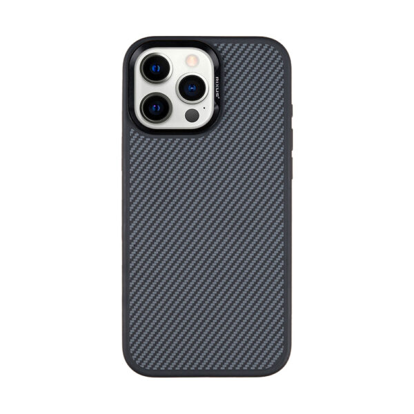 Rixus Mag Carbon With MagSafe Compatible For Apple iPhone 14 Pro Titanium Black