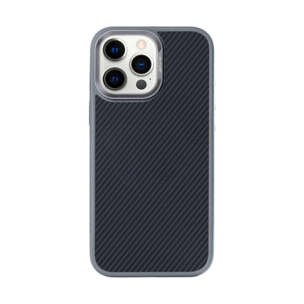 Rixus Mag Carbon With MagSafe Compatible For Apple iPhone 12 Pro Max Titanium Grey