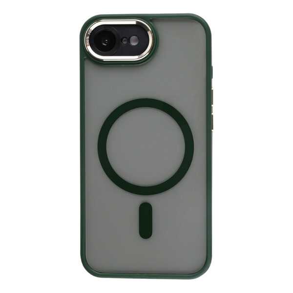 Rixus Classic 04 Case With MagSafe Compatible For Apple iPhone 16e Dark Green